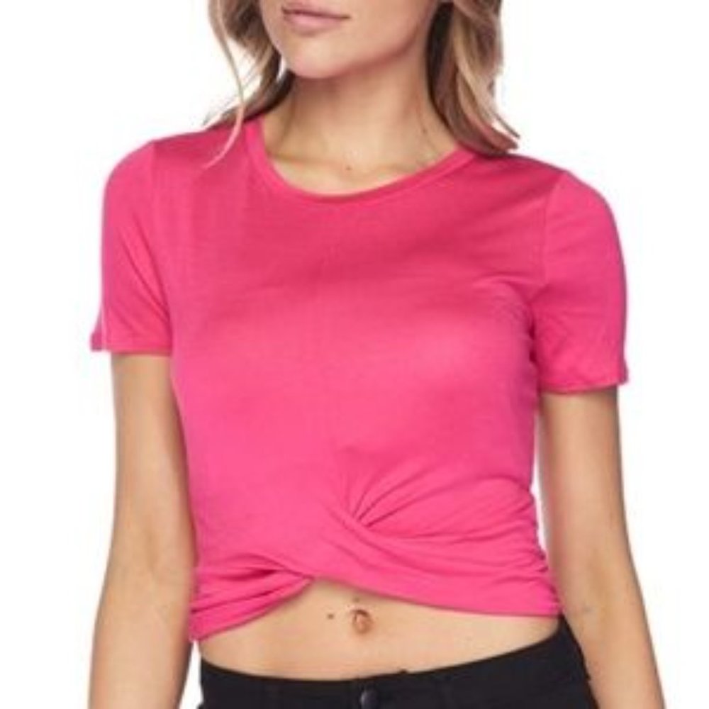 PINK CROP TOP - Picture 1 of 3